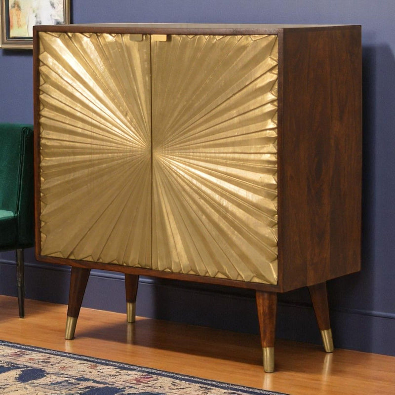 Manila - Cabinet - Gold / Brown