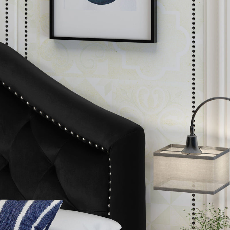 Kaarina - Contemporary Tufted Fabric Headboard