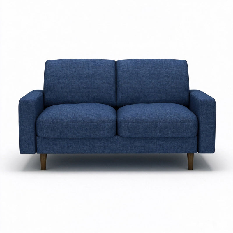 2 Seat Loveseat Sofa, Loose Back Cushion For Living Room