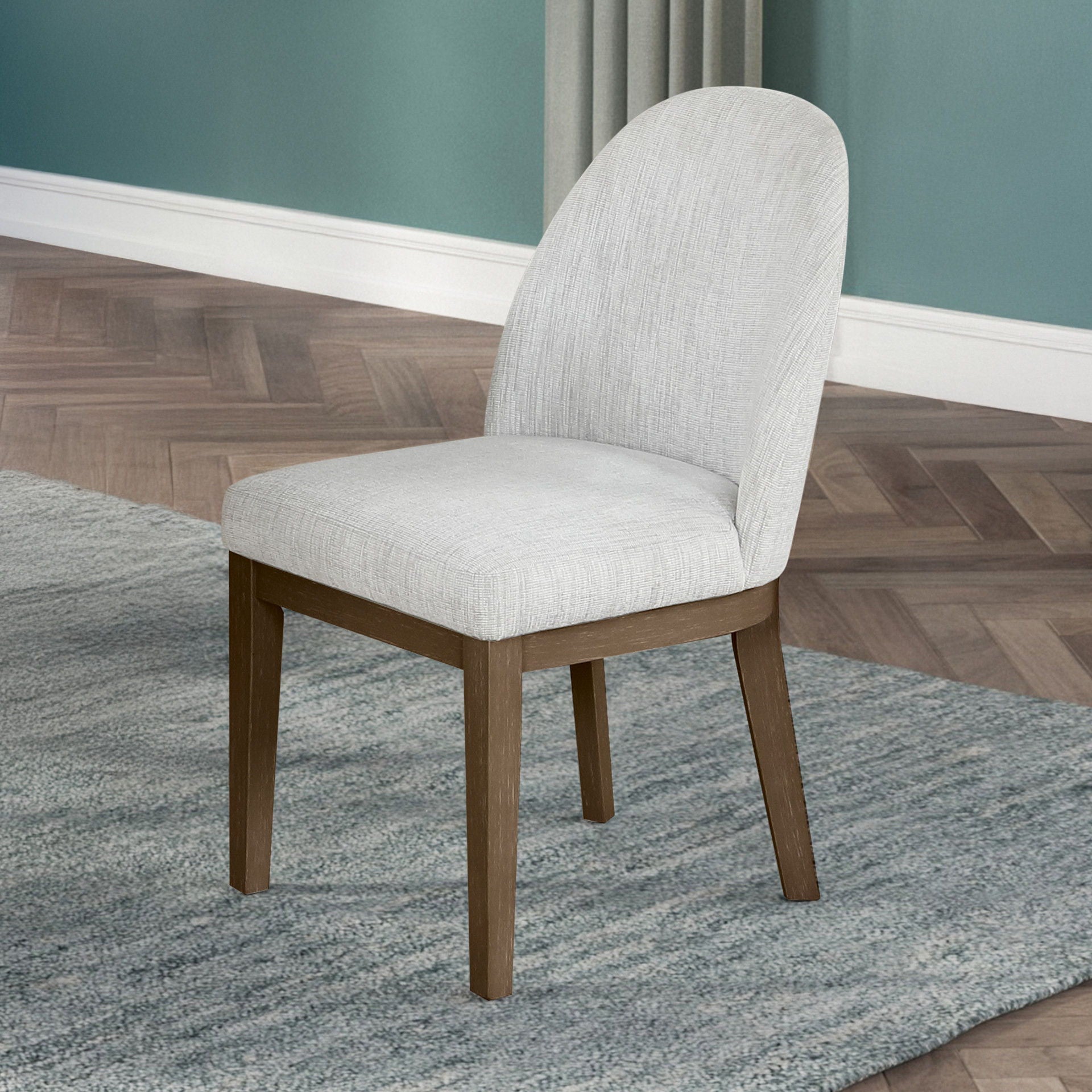 New Classic Furniture Essence Upholstered Curved Back Chair