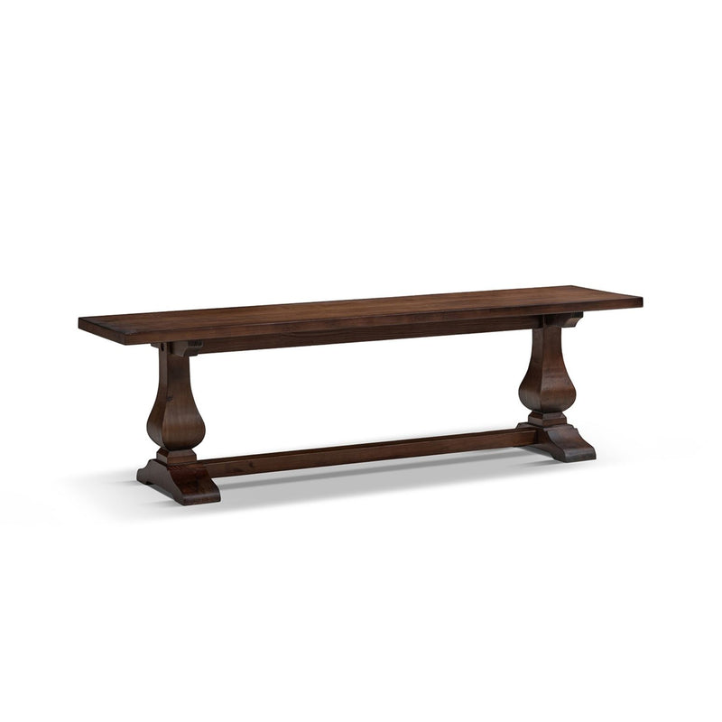Whitmore - Trestle Dining Bench - Dark Brown