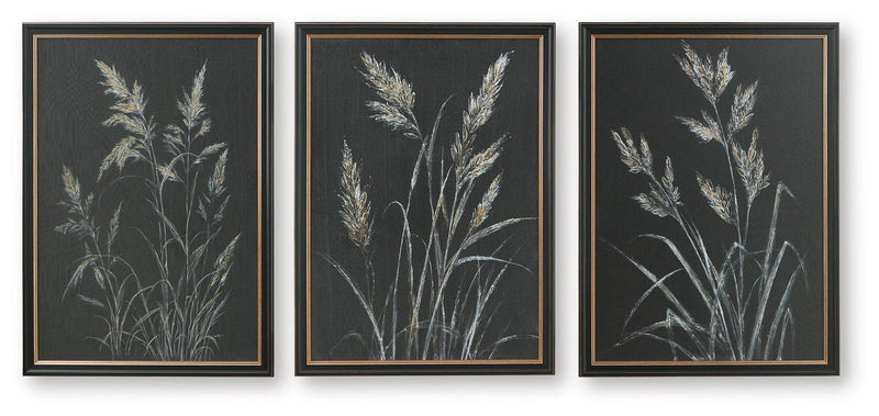 Janisburg - Wall Art Set (Set of 3) - Black / White / Brown