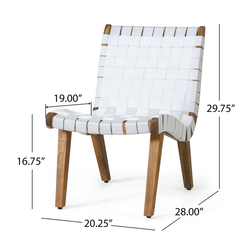Outdoor 3 Piece Rope Weave Patio Seating Set