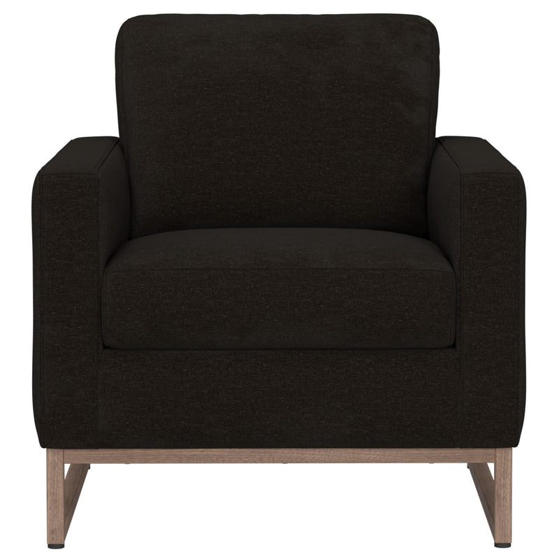 Accent Chair With Track Arm Design
