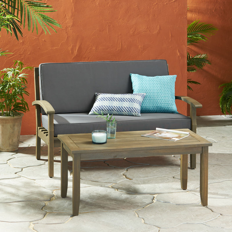 4 Person Outdoor Seating Group With Water Resistant Cushions