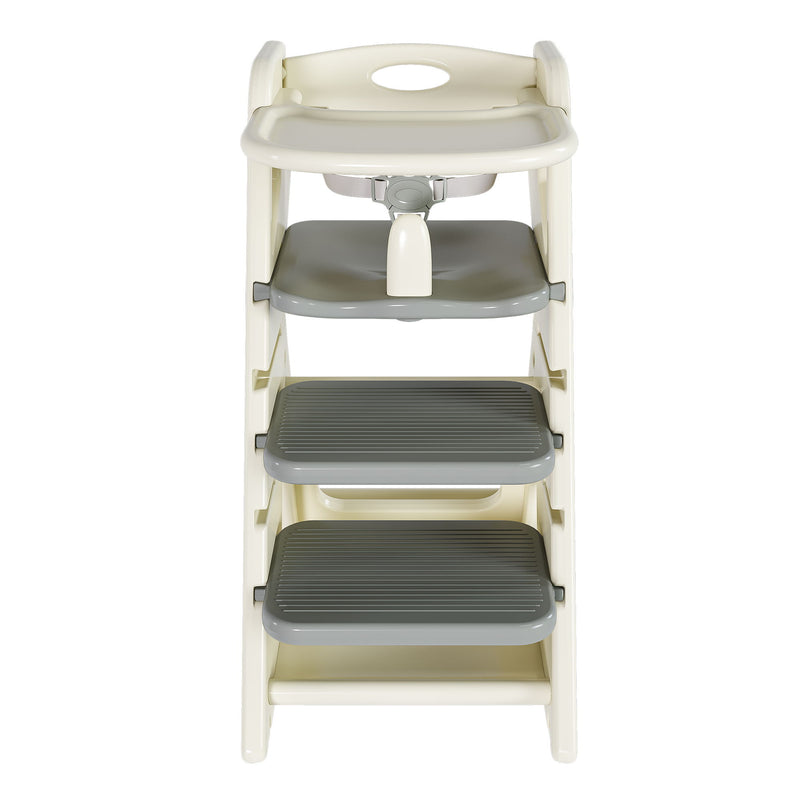 Multifunctional Growing Up Dining Chair With Adjustable Height And 5 Point Seat Belts