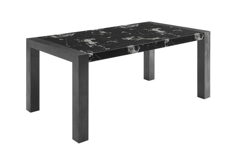 D4088 - 7 Piece Dining Room Set (Dining Table With 6 Dining Chair) - Black