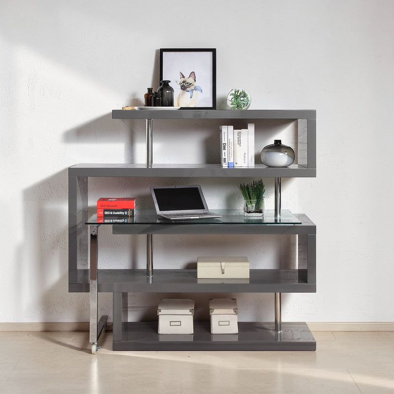 Buck II - Writing Desk With Bookshelf