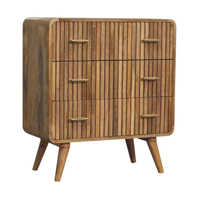 T Bar Ridged Chest - Brown