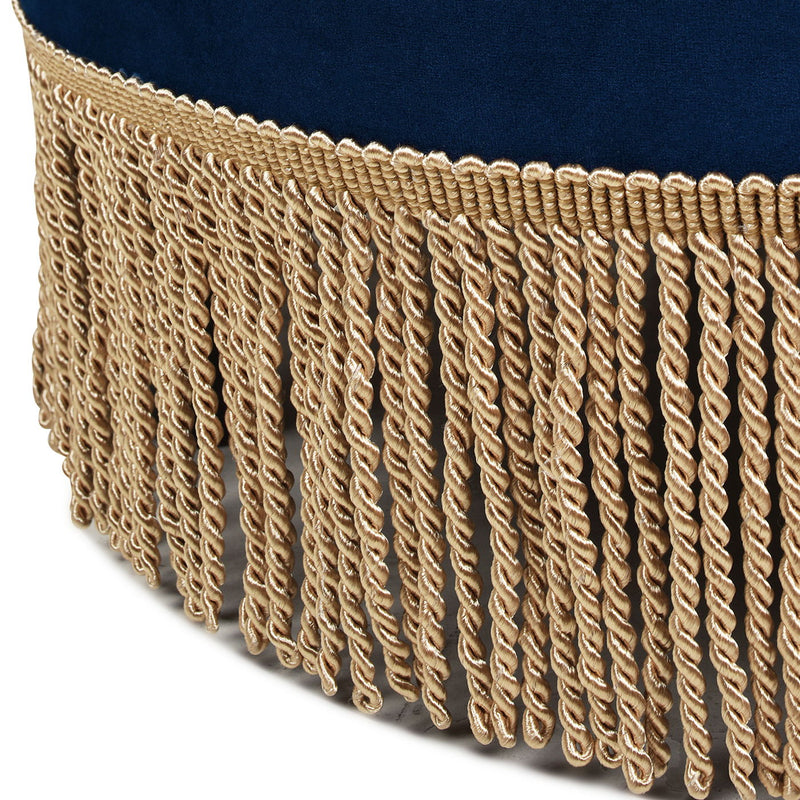 Yolanda - Round Upholstered Accent Ottoman
