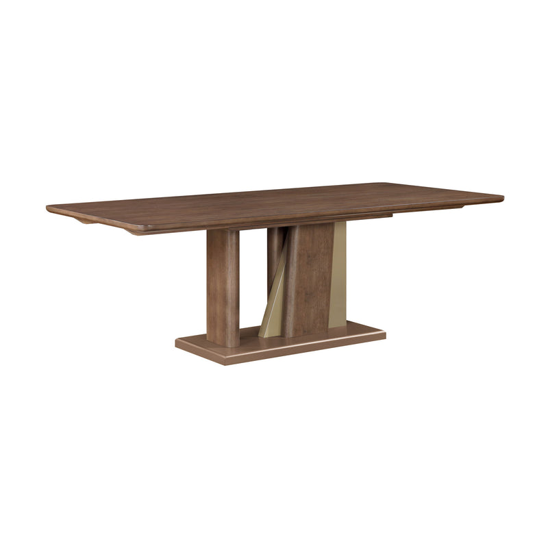 Ouida - Dining Table - Brown / Gold