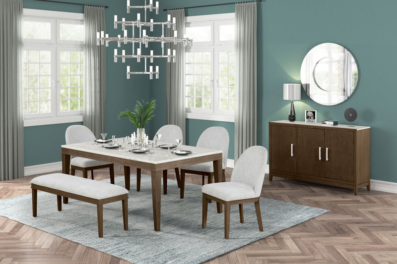Essence - 70" Rectangle Dining Table With Marble Top