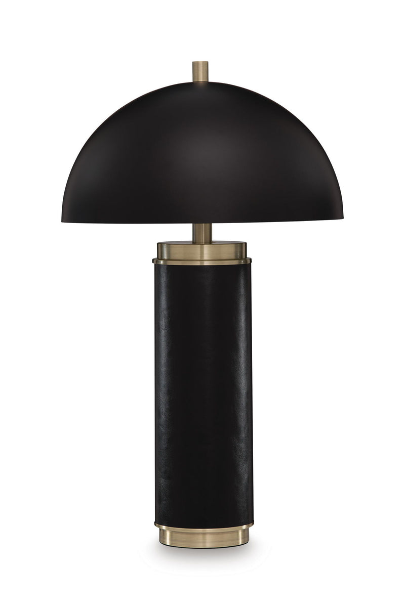 Lemland - Metal Table Lamp - Black / Gold Finish