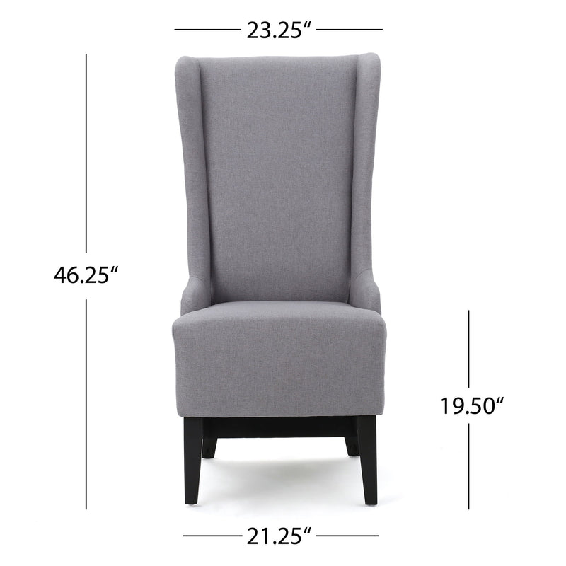 Alight - Upholstered Dining Chair With High Back And Birch Wood Legs (Set of 2)