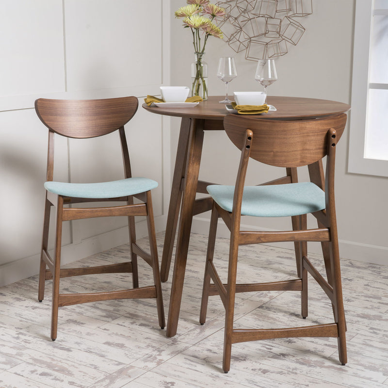 Elegant Counter Height Chair With Cushioned Seat
