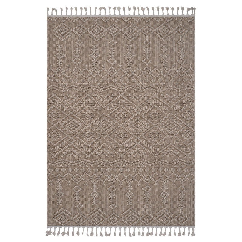 Guros - 4' X 6' Traditional Indoor / Outdoor Area Rug - Natural