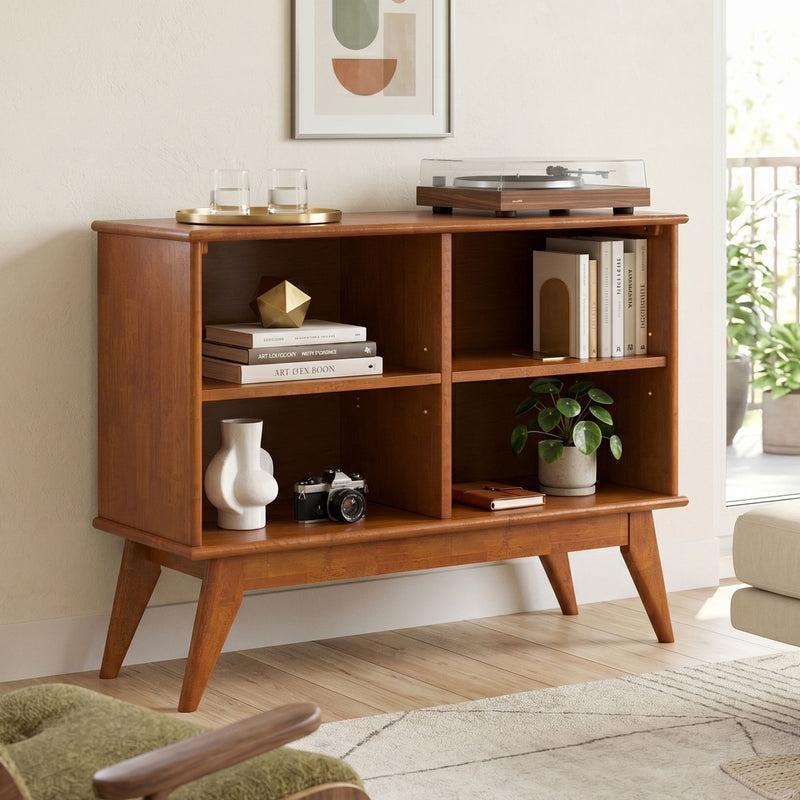 Draper - Handcrafted Low Bookcase