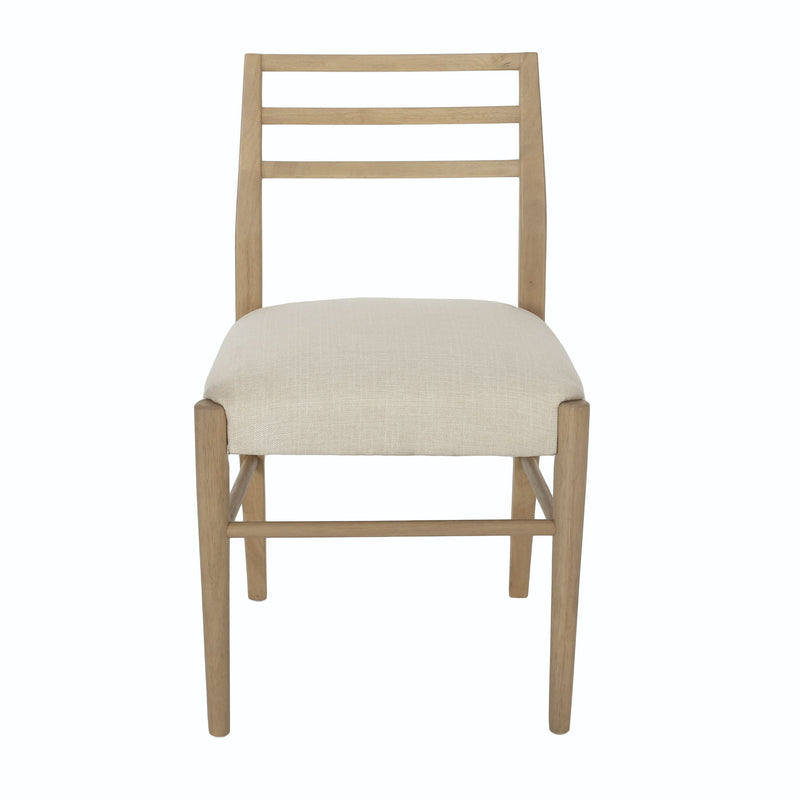 Farmhouse Style Dining Chair Set With Ladder Back Design