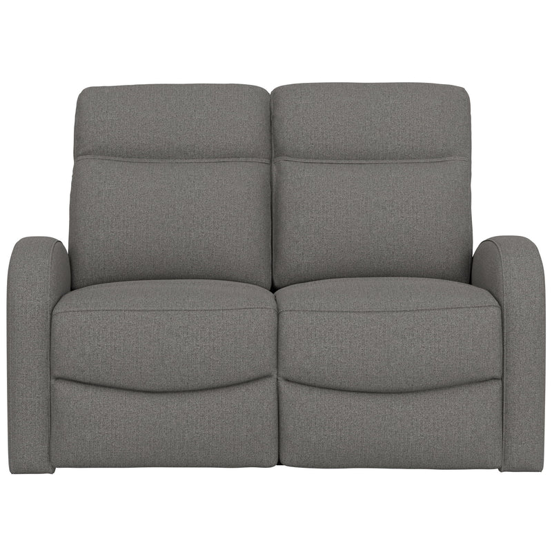 Manual Reclining Loveseat With Dual Seating Support For Living Room