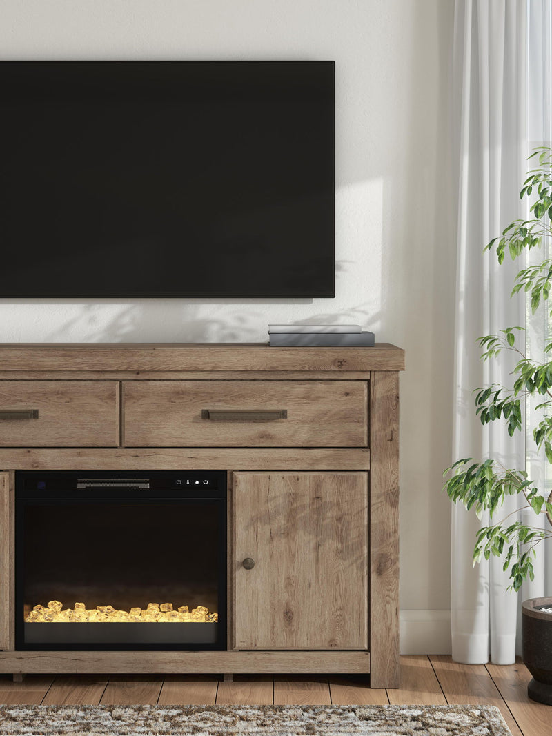 Garistyn - TV Stand With Fireplace Option
