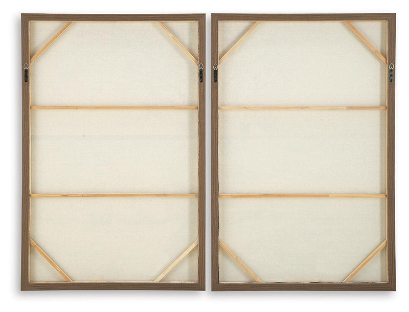 Stormish - Wall Art Set (Set of 2) - Beige / Brown