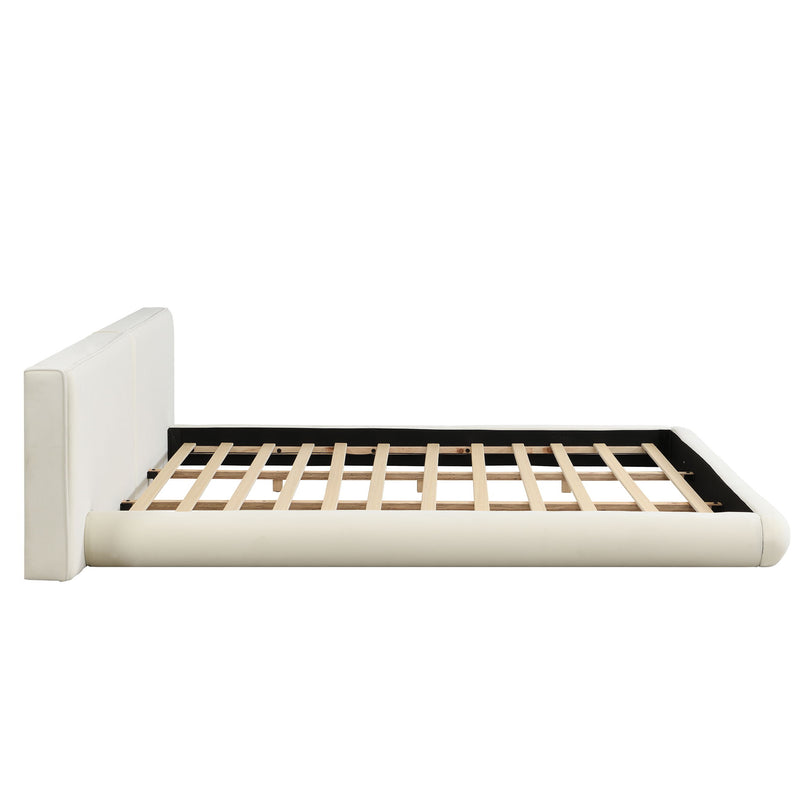 Low Profile Platform Bed With Rounded Edges