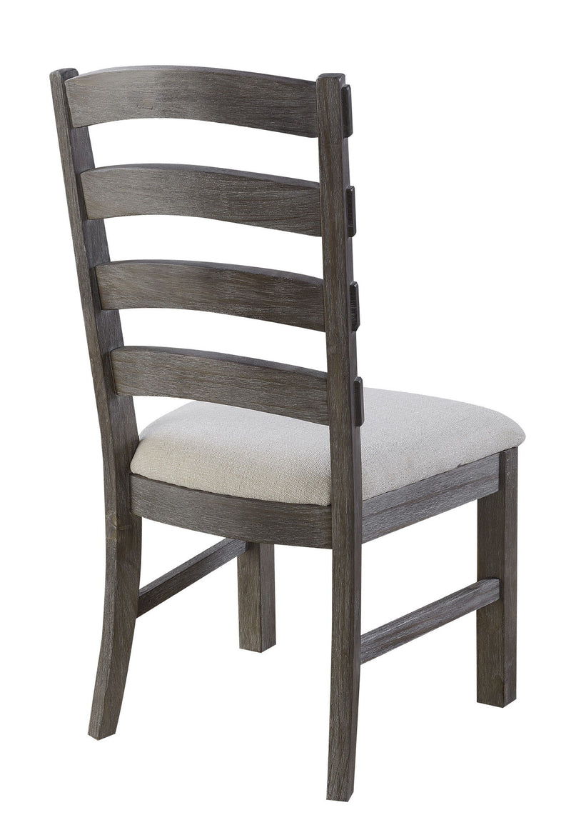 Upholstered Dining Chairs (Set of 2) - Brown - Wood