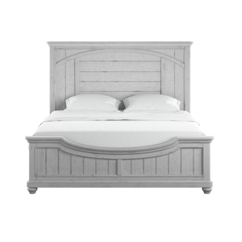 Queen Panel Bed - Gray - Wood