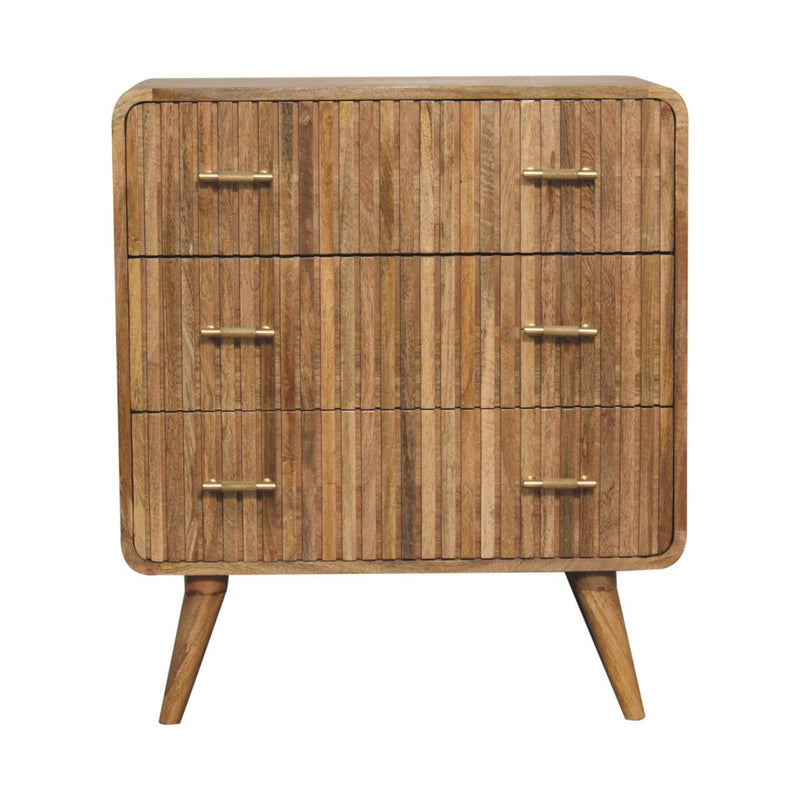 T Bar Ridged Chest - Brown