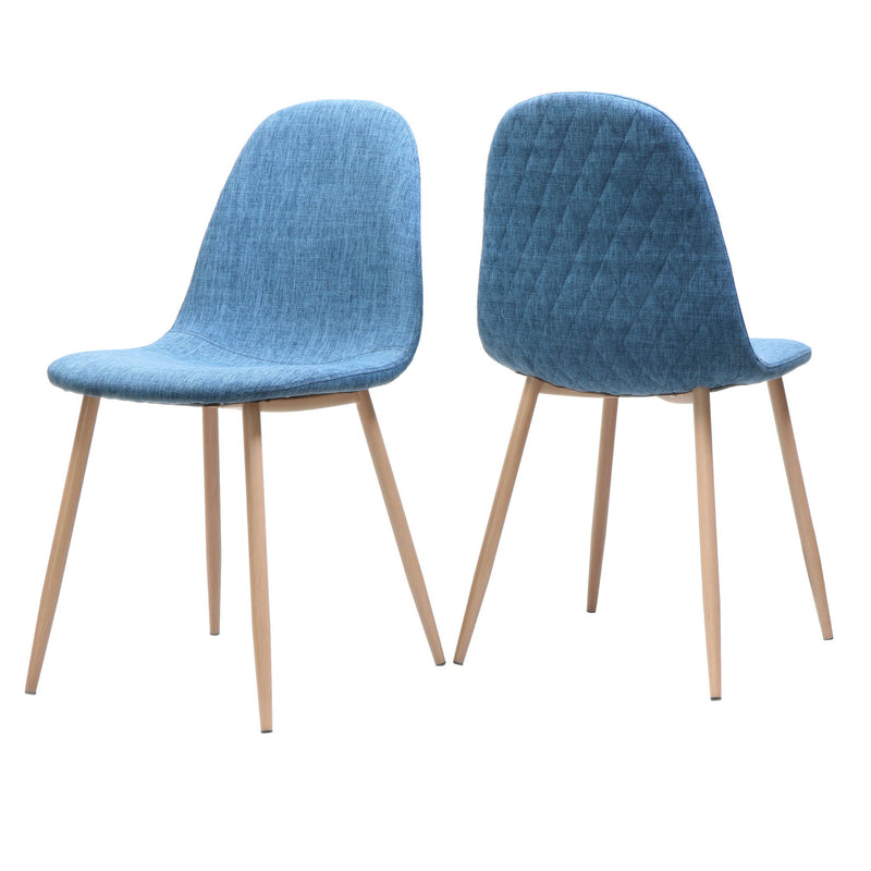 Elegant Dining Chair Set With Fabric