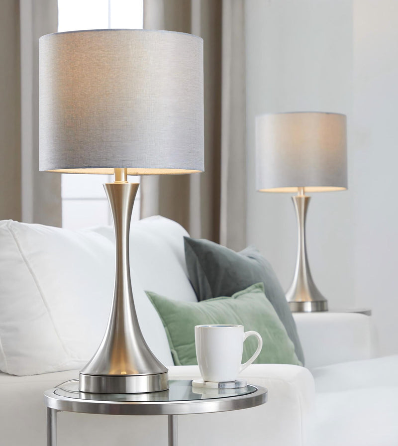 Lenuxe - Contemporary Table Lamp Built In USB Port (Set of 2)