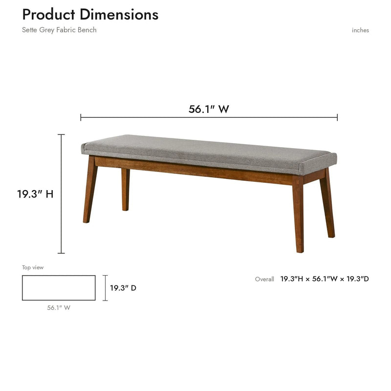Warren - Bench - Brown / Light Gray