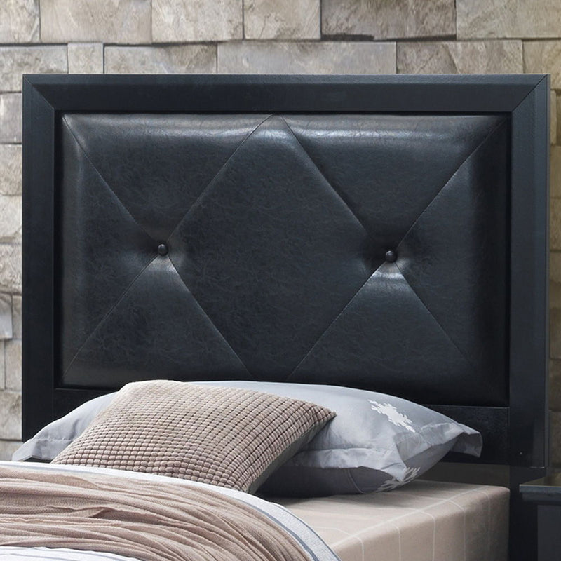 Padded Headboard Bed