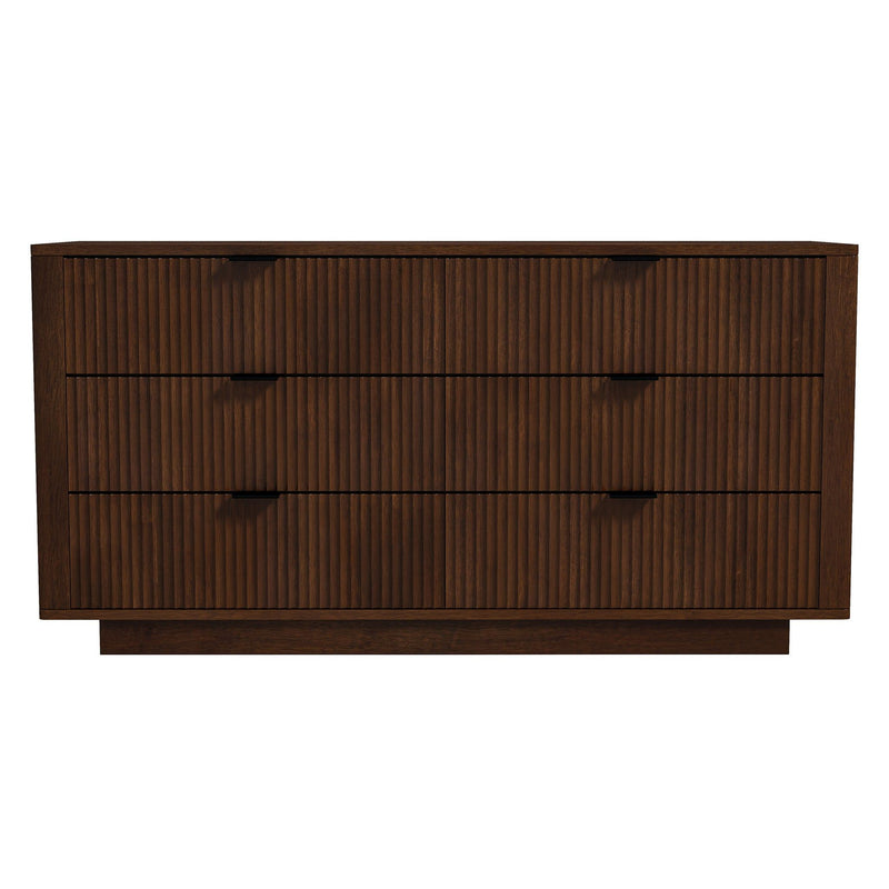 Lola - Dresser With 6 Drawers - Dark Brown