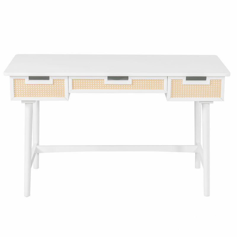 Writing Desk With 3 Drawers For Living Room