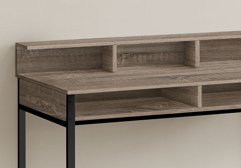 Computer Desk For Home Office, Standing, Storage Shelves, Laptop, Contemporary & Modern