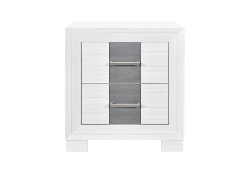 Optimus - Nightstand - White / Gray