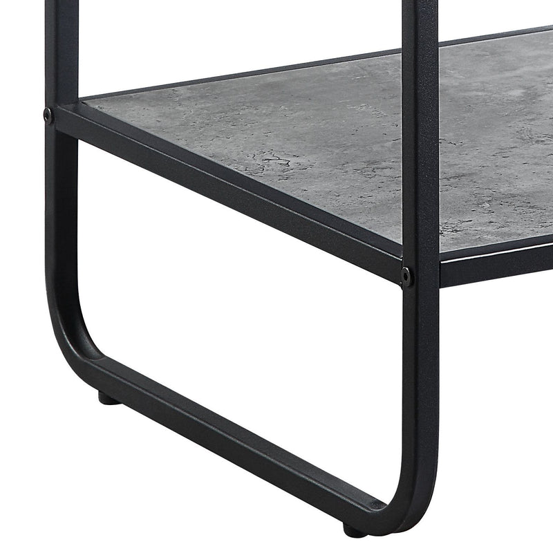 Raziela - End Table With Storage - Black / Gray