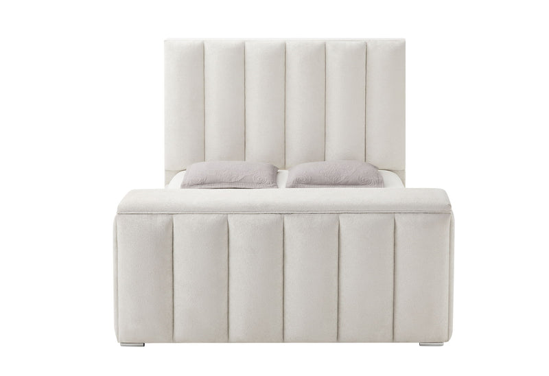 Serenity - 5 Piece King Bedroom Set - Natural / Cream
