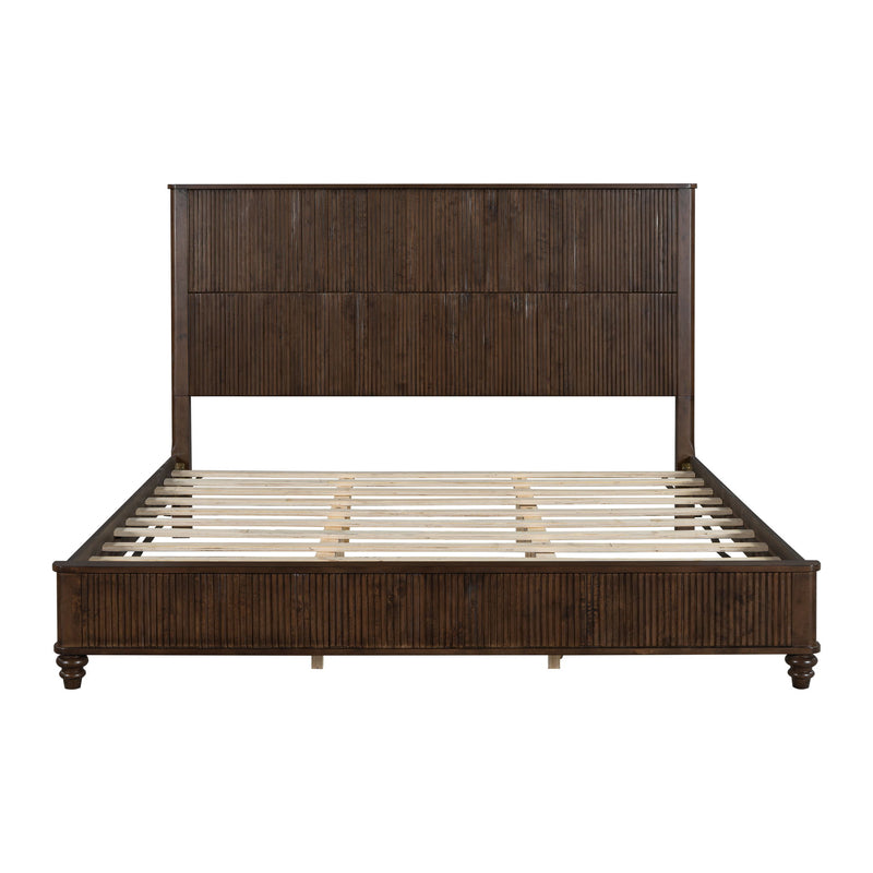 Platform Bed Frame & Tall Headboard