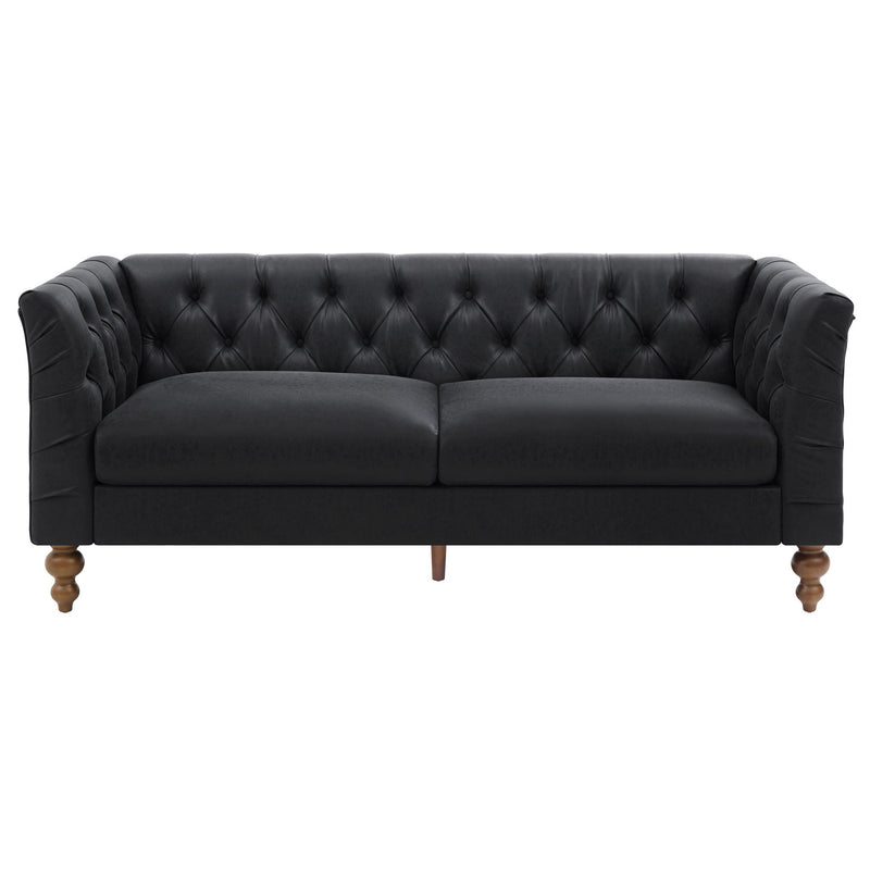 Chesterfield Sofa With Flared Arms For Living Room
