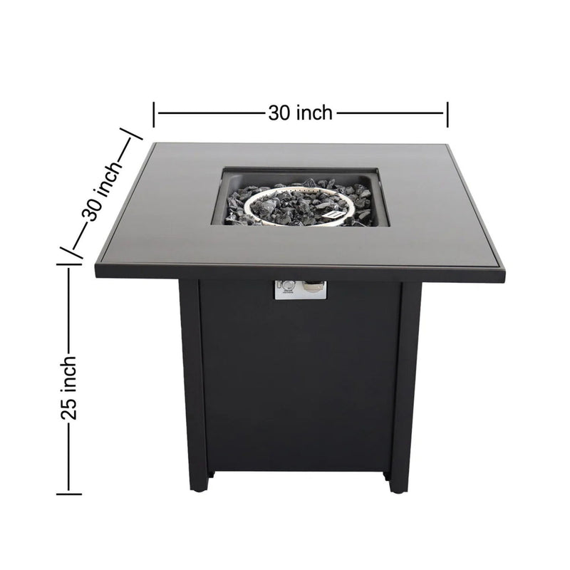 Powdercoated Fire Pit With Top