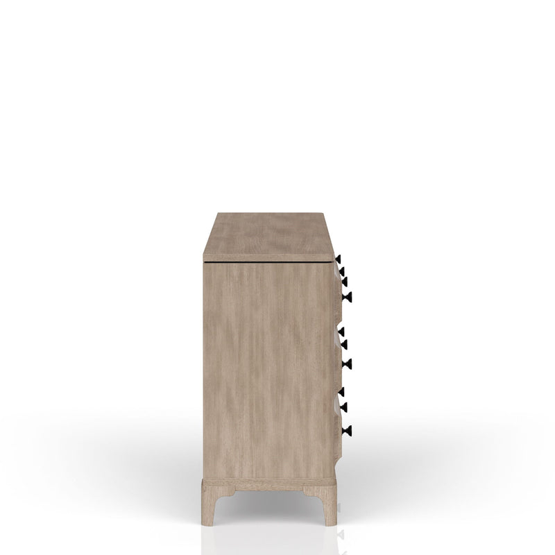 6 Drawer Dresser - Sand - Wood