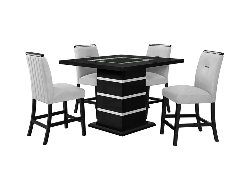 Monaco - Bar Stool - Gray / Black