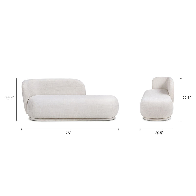 Aire - RAF Modern Rounded Chaise Lounge