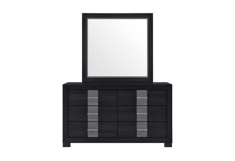 Optimus - 5 Piece King Bedroom Set - Black