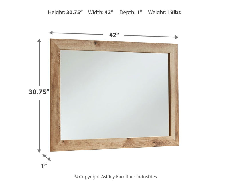 Hyanna - Bedroom Mirror - Tan Brown