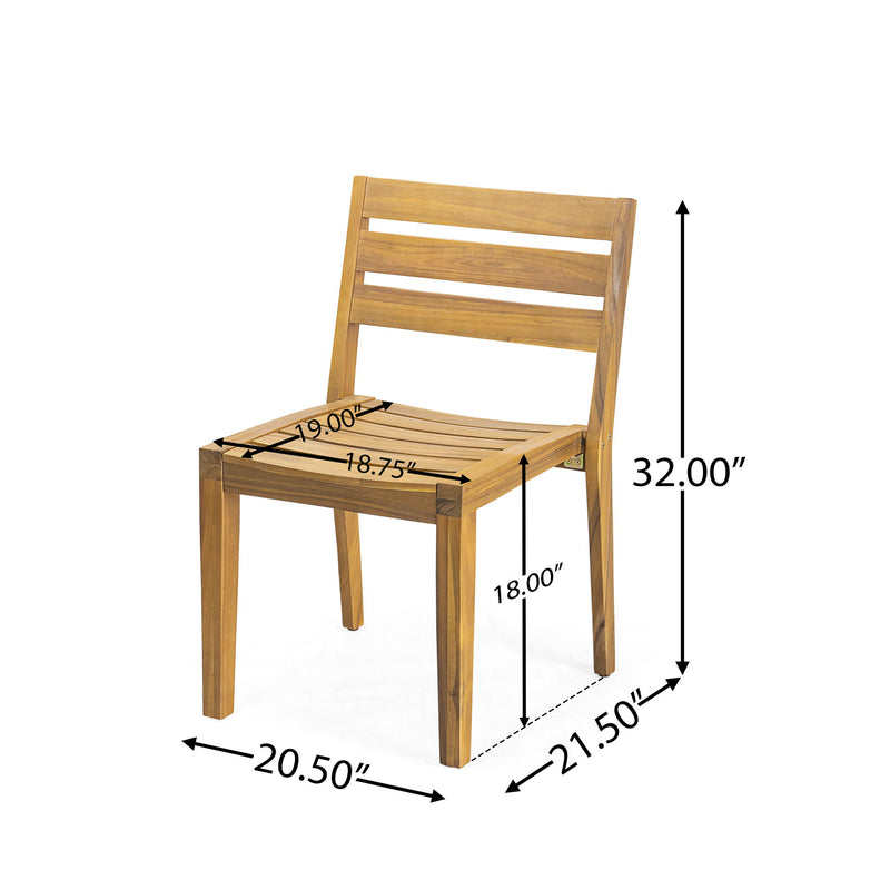 Outdoor 7 Pieces Outdoor Dining Set - Teak