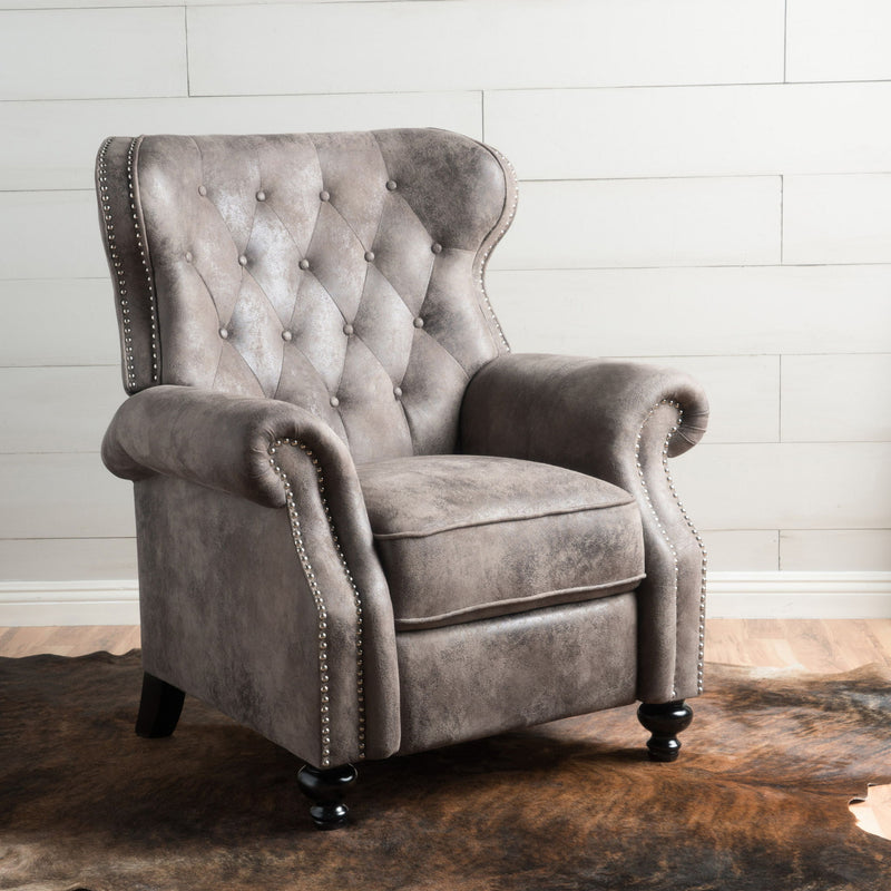 Modern Manual Push Back Recliner Chair