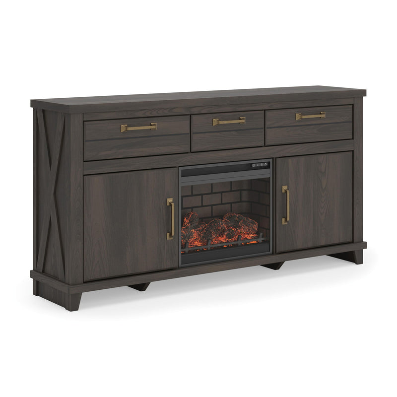 Brazen Valley - TV Stand With Fireplace Option